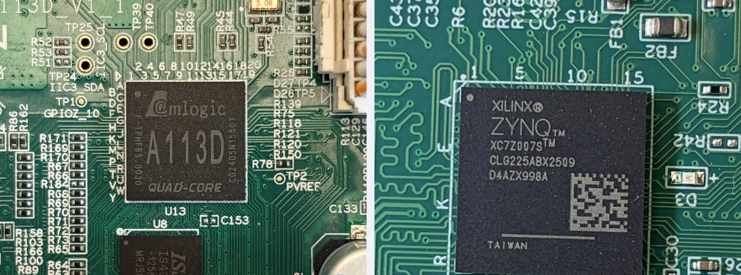 Processor marking on an Antminer control board