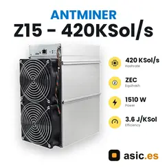 Antminer Z15 420 KSol/s